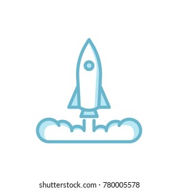 launched rocket icon shady style