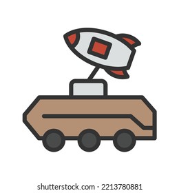 Imagen vectorial de icono del lanzador. También se puede usar en Espacio. Adecuado para aplicaciones móviles, aplicaciones web y medios impresos.