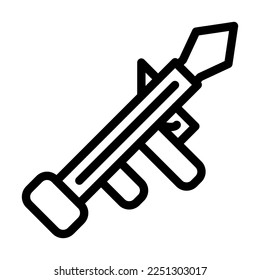 Launcher Vector Line Icon Design
