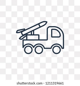 Launcher vector outline icon isolated on transparent background, high quality linear Launcher transparency concept can be used web and mobile