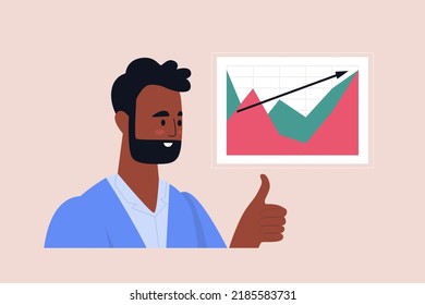 Launching a business project. Career path to success. Vector illustration in a flat style