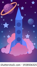 Lanzamiento de cohetes dirigidos a estrellas y planetas