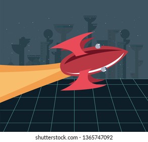 launching rocket colony