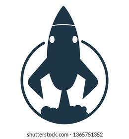 launching rocket spaceship