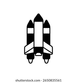 Shuttle Space Liftoff-Füllsymbol starten