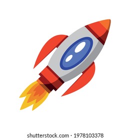launching spaceship explore isolated style