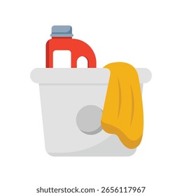 Launday Basket Flat Vector Icon Eps 10 Archivos