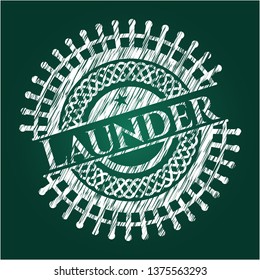 Launder on blackboard