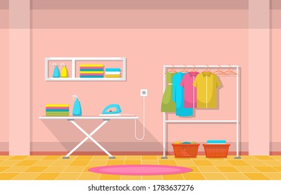 Laundromat Clean Clothes Washing Laundry Tools Modern Interior