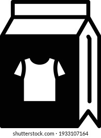 Laundry aid vector Glyph Icon Design,  Clothing Detergent Box Concept, Fabric Softner Sign, Laundry and Dry Cleaning symbols on white background, laundromat business sign