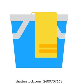 Laundry Basket flat icon illustration