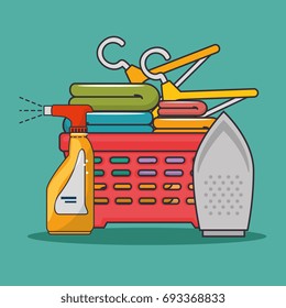 laundry basket icon 