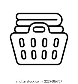 Laundry basket  icon. sign for mobile concept and web design. vector illustration