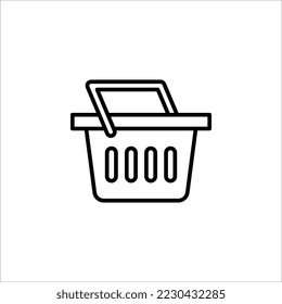 Laundry basket icon. sign for mobile concept and web design. vector illustration on white background