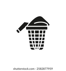 Laundry basket icon Symbol mark in Outline style