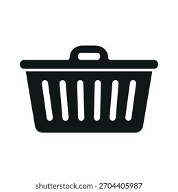 laundry basket icon in trendy flat design
