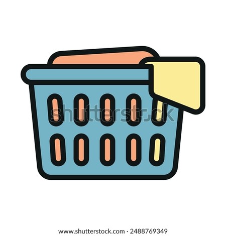 Laundry basket icon vector design templates simple and modern