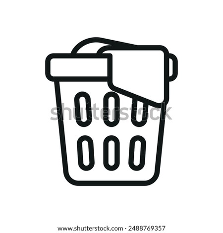 Laundry basket icon vector design templates simple and modern
