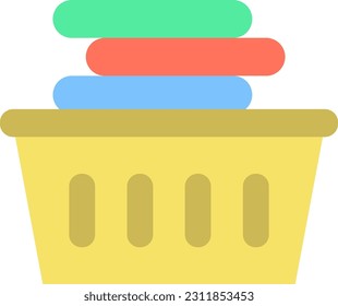 Laundry Basket icon vector image. Suitable for mobile application web application and print media.
