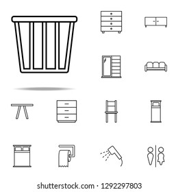 laundry basket icon. web icons universal set for web and mobile