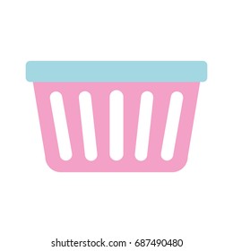 Laundry Basket Isolated Icon