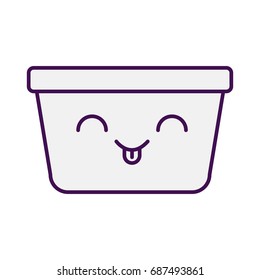 laundry basket kawaii character