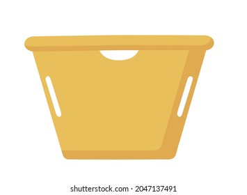 Laundry basket and storage of small things, home comfort, restoring order in the house. Cute cartoon illustration. A flat vector set.