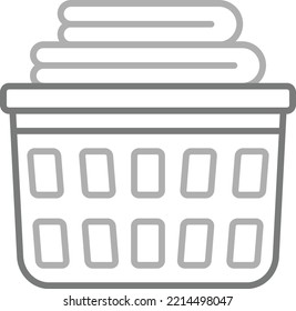 Laundry Basket vector icon. Can be used for printing, mobile and web applications.