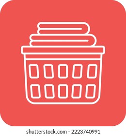 Laundry Basket vector icon. Can be used for printing, mobile and web applications.