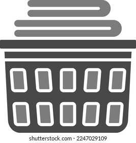 Laundry Basket vector icon. Can be used for printing, mobile and web applications.