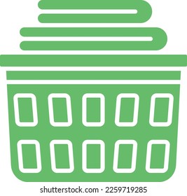 Laundry Basket vector icon. Can be used for printing, mobile and web applications.