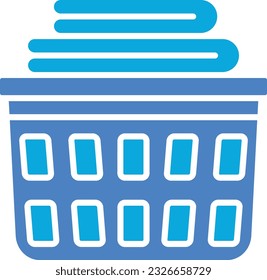 Laundry Basket vector icon. Can be used for printing, mobile and web applications.