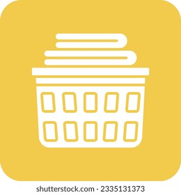 Laundry Basket vector icon. Can be used for printing, mobile and web applications.