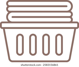 Laundry Basket vector icon. Can be used for printing, mobile and web applications.