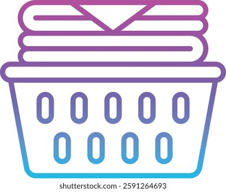 Laundry Basket vector icon. Can be used for printing, mobile and web applications.
