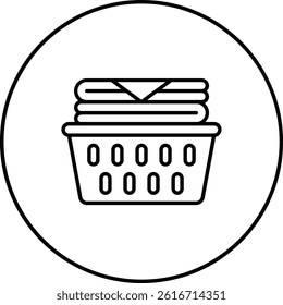 Laundry Basket vector icon. Can be used for printing, mobile and web applications.