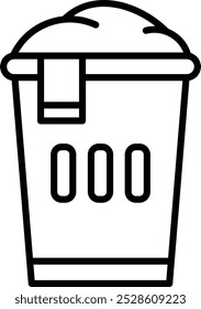 Icono detallado de la Ilustración vectorial de la cesta de lavandería