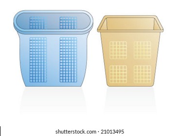 Laundry baskets for clean and dirty dresses