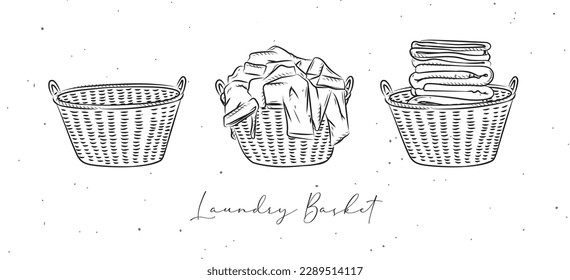 Laundry baskets empty 