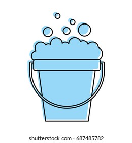 laundry bucket with foam