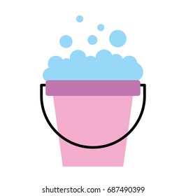 laundry bucket with foam