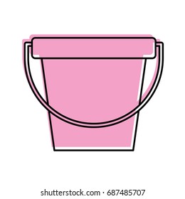 laundry bucket isolated icon