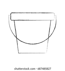 laundry bucket isolated icon