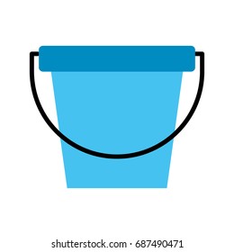 laundry bucket isolated icon