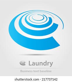 Laundry business icon for creative design tasks