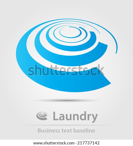 Laundry business icon for creative design tasks