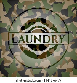 Laundry camouflaged emblem