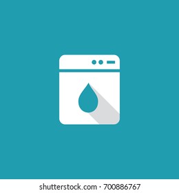 laundry clean logo design template