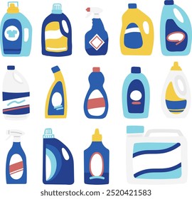 laundry cleaning detergent illust collection