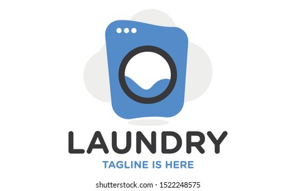 Laundry, Cleaning Service logo template